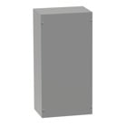 Screw-Cover Enclosure Type 1 no Knockouts, 12x12x4, Gray, Steel
