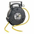 Cord and Cable Reels, Commercial Cord Reel, 40', 15A 125V with Tap, Yellow