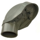 Service Entrance Cap, Size 2 Inches, Width 4.26 Inches, Material PVC, Color Gray, For use with Schedule 40 and 80 Conduit