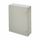 Eaton B-Line series wall mounted panel enclosure,12" height,6" length,10" width,NEMA 4,Hinged cover,SD enclosure,Wall mount,Medium single door,Thru holes,optional external mounting feet,Carbon steel,Seamless poured in-place gasket