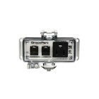 PANEL INTERFACE CONNECTOR WITH QTY 2 RJ45, PMH, UL TYPE 4, SIMPLEX OUTLET, NO CB