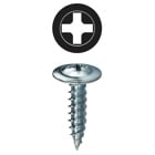 K-Lath Screw, Steel material, 1/2 in. length, #8 thread size, Wafer head type, Zinc Plated Finish, Phillips drive type, #2 drill point size, Patented Invincibox Packaging