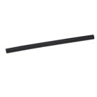 Thin-Wall Heat Shrinkable Tubing, Black Cross-Linked Polyolefin, 1/4 Inch, Shrink Ratio 2:1, Length 6 Inches, Operating Temperature -55 to 135 Degrees Celsius, Non-Lined