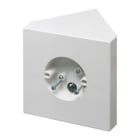 Fan and fixture mounting box for new construction. Fits cathedral ceilings up to 80 degrees or larger. 70lb, 200lb fixture. Paintable textured finish. 14.5 cu. in. 8" square mounting surface handles fans with larger canopies.